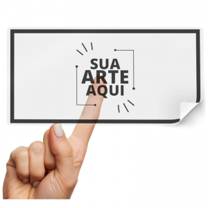 Etiqueta transparente Transparente  4x0 Brilho e fosco Personalizado 