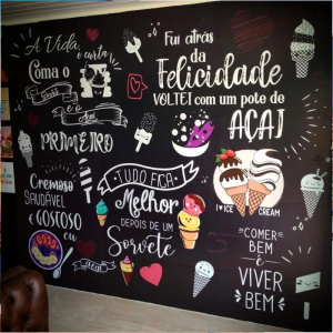 Adesivo personalizado (Parede|Porta) Vinil Branco  4x0 Brilho e Fosco Sem acabamento 