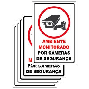 Placa de Sinalização Placa PS 14cmx19cm 4x0 Brilho ou fosco corte reto 